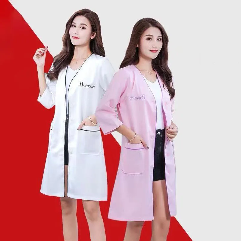 Medical Lab Management - schoonheidsuniform schoonheidsspecialiste Huidmanager werkkleding spa-uniform wit